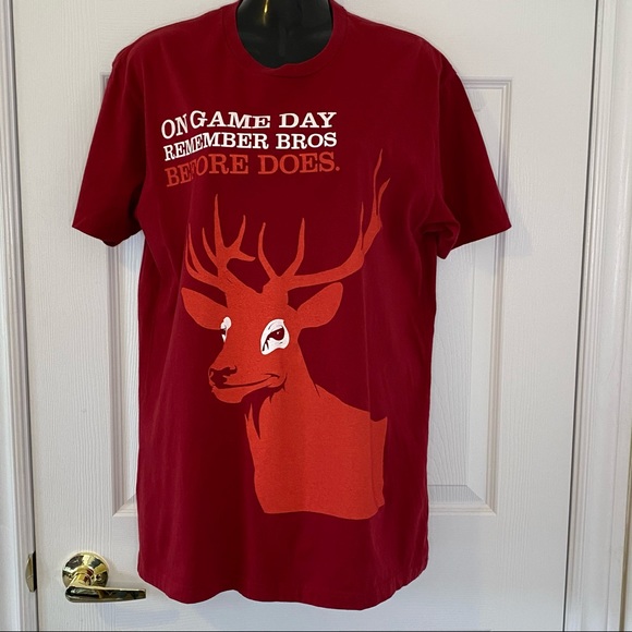 Red Stag Jim Beam T Shirt Game Day Bros b4 Does LG - Picture 1 of 8